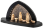 Preview: LED Gesteinsbogen anthrazit mit Schalling Figuren- Christi Geburt mit Hirte